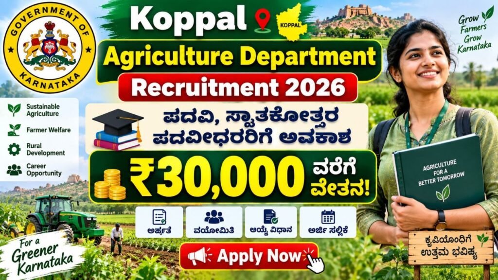 Koppal Agriculture Department Recruitment 2026