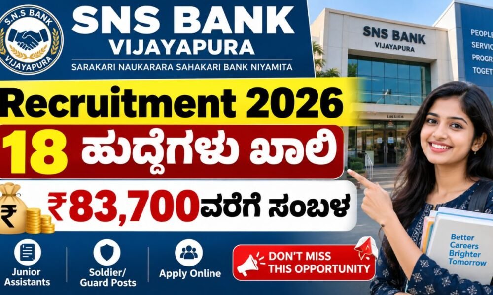 SNS Bank Recruitment 2026