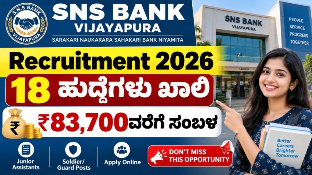 SNS Bank Recruitment 2026