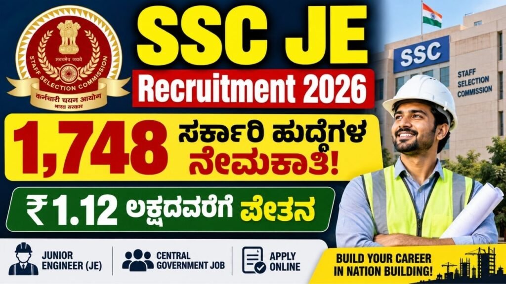 SSC JE Recruitment 2026